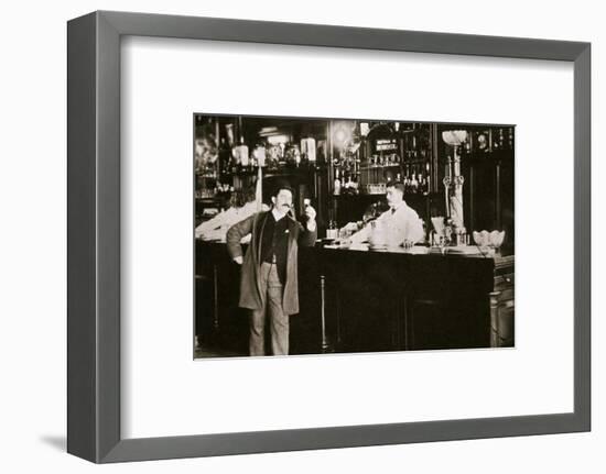 The Hoffman House Bar, New York, USA, 1900s-Unknown-Framed Photographic Print