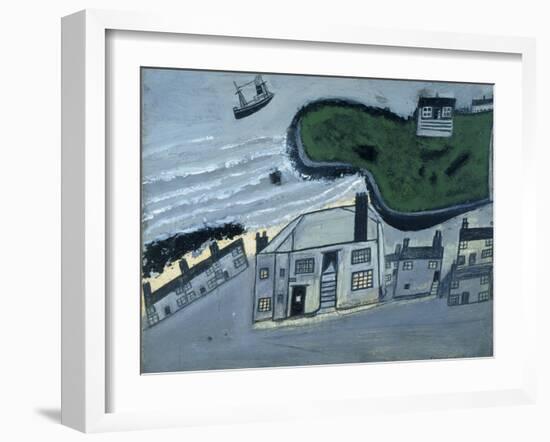 The Hold House Port Mear Square Island Port Mear Beach-Alfred Wallis-Framed Giclee Print