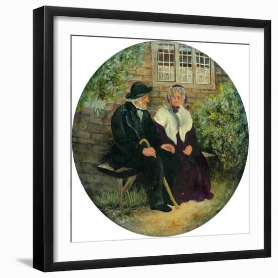 The Holland Family at Lane Ends Green, 1848-null-Framed Giclee Print
