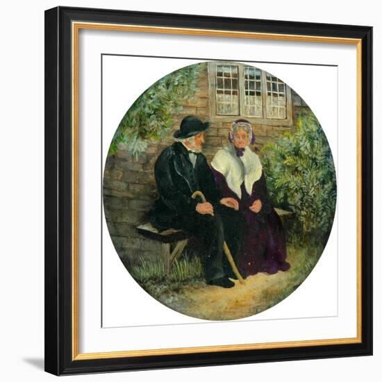 The Holland Family at Lane Ends Green, 1848-null-Framed Giclee Print