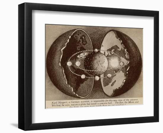 The Hollow Earth Neupert's Model-null-Framed Photographic Print