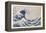 The Hollow of the Deep Sea Wave off Kanagawa (Kanagawa-Oki Nami Ura) (Colour Woodblock Print)-Katsushika Hokusai-Framed Premier Image Canvas