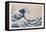 The Hollow of the Deep Sea Wave off Kanagawa (Kanagawa-Oki Nami Ura) (Colour Woodblock Print)-Katsushika Hokusai-Framed Premier Image Canvas