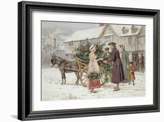 The Holly Cart-George Goodwin Kilburne-Framed Giclee Print