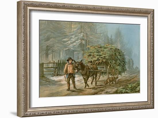 The Holly Cart-Edward Duncan-Framed Giclee Print