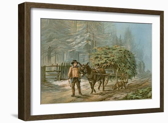 The Holly Cart-Edward Duncan-Framed Giclee Print