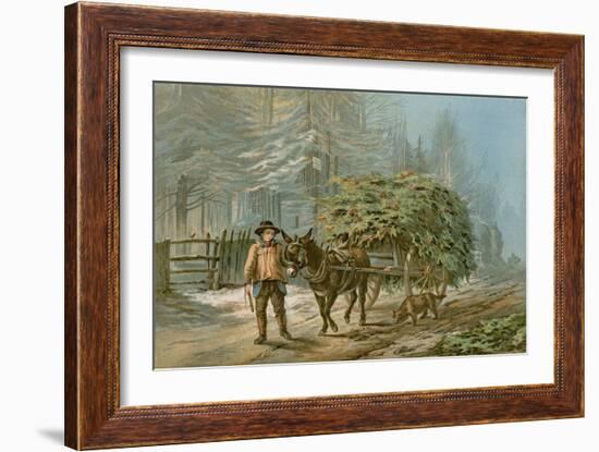 The Holly Cart-Edward Duncan-Framed Giclee Print