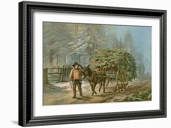 The Holly Cart-Edward Duncan-Framed Giclee Print