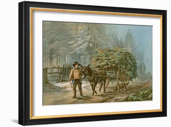 The Holly Cart-Edward Duncan-Framed Giclee Print