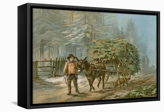 The Holly Cart-Edward Duncan-Framed Premier Image Canvas