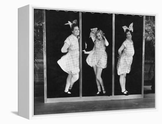 The Hollywood Review of 1929, from Left: Marie Dressler, Bessie Love, Polly Moran, 1929-null-Framed Stretched Canvas