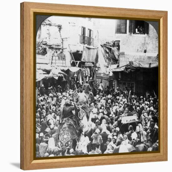 The Holy Carpet Parade with the Mahmal, Cairo, Egypt, 1905-Underwood & Underwood-Framed Premier Image Canvas