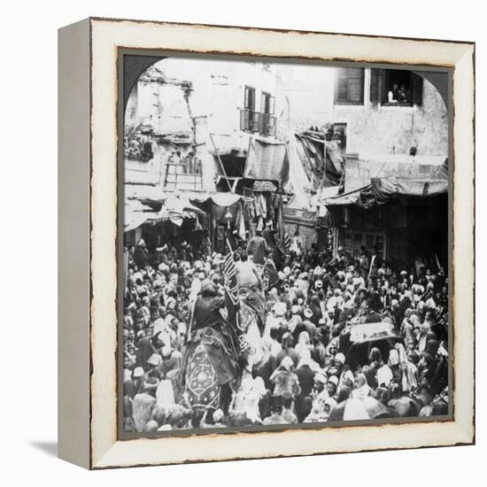 The Holy Carpet Parade with the Mahmal, Cairo, Egypt, 1905-Underwood & Underwood-Framed Premier Image Canvas