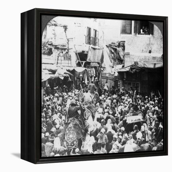 The Holy Carpet Parade with the Mahmal, Cairo, Egypt, 1905-Underwood & Underwood-Framed Premier Image Canvas