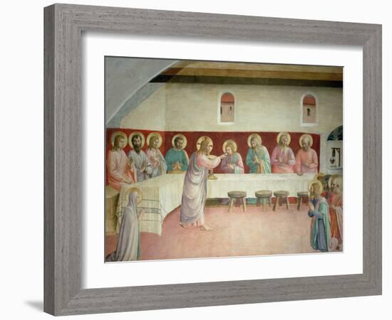 The Holy Communion and the Last Supper-Fra Angelico-Framed Giclee Print
