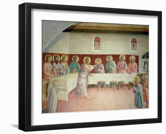 The Holy Communion and the Last Supper-Fra Angelico-Framed Giclee Print