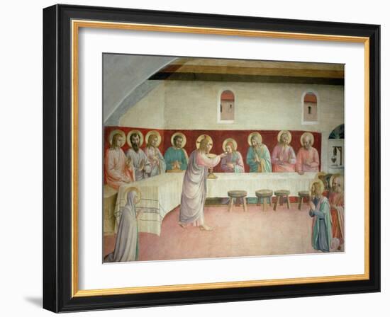 The Holy Communion and the Last Supper-Fra Angelico-Framed Giclee Print