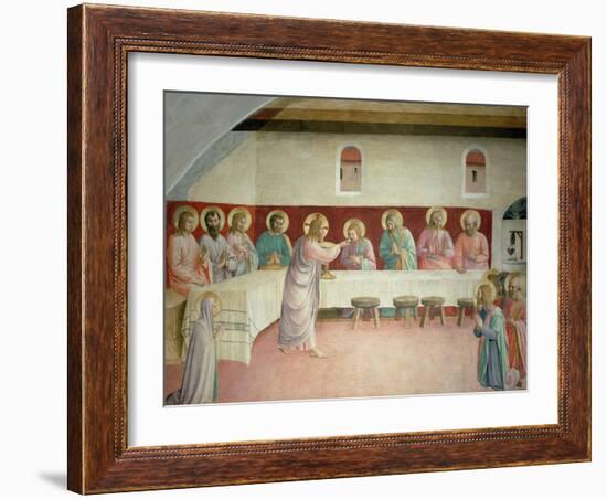 The Holy Communion and the Last Supper-Fra Angelico-Framed Premium Giclee Print