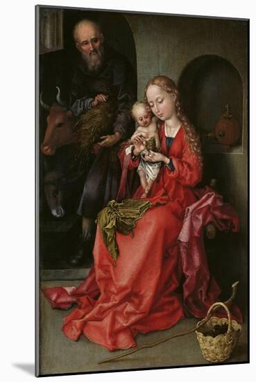 The Holy Family, 1480-1490-Martin Schongauer-Mounted Giclee Print