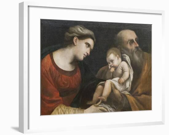 The Holy Family, 1615-16-Guercino-Framed Giclee Print