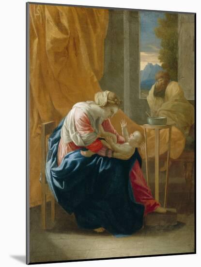 The Holy Family, 1641-Nicolas Poussin-Mounted Giclee Print