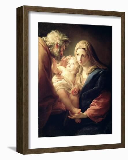 The Holy Family, 1740S-Pompeo Batoni-Framed Premium Giclee Print