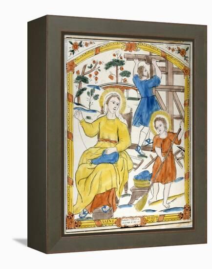 The Holy Family, 19th Century-null-Framed Premier Image Canvas