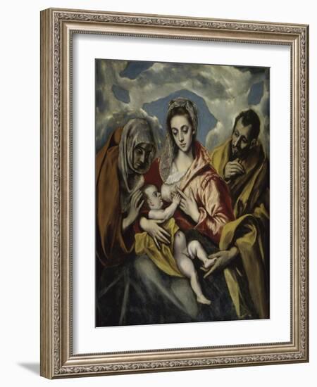 The Holy Family and Saint Anne-El Greco-Framed Giclee Print