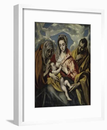 The Holy Family and Saint Anne-El Greco-Framed Giclee Print