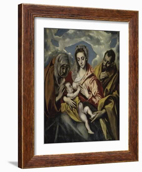 The Holy Family and Saint Anne-El Greco-Framed Giclee Print