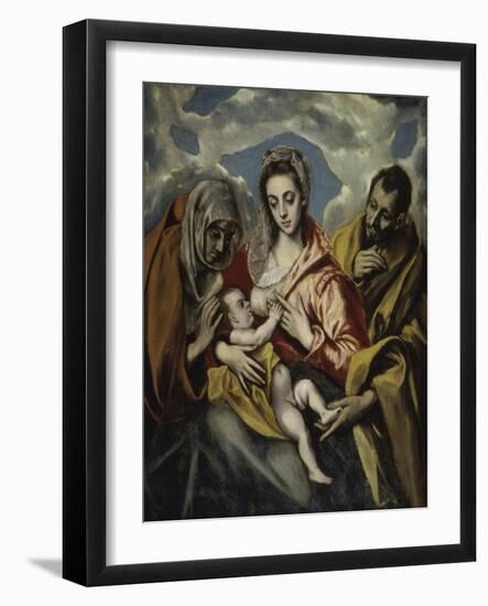 The Holy Family and Saint Anne-El Greco-Framed Giclee Print