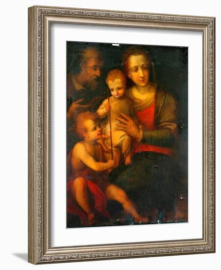 The Holy Family And St John, 1501-Italian School-Framed Giclee Print