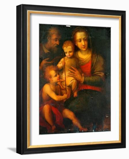 The Holy Family And St John, 1501-Italian School-Framed Giclee Print