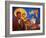 The Holy Family at Nativity, 2007-Laura James-Framed Giclee Print