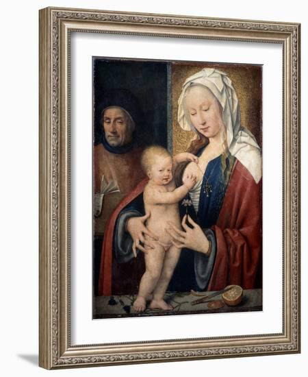 The Holy Family, Between 1464 and 1540-Joos Van Cleve-Framed Giclee Print