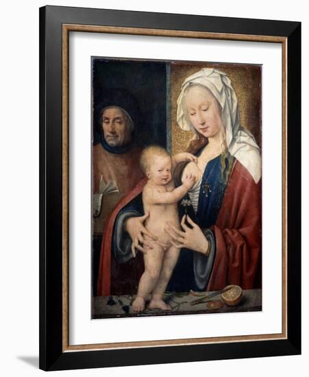 The Holy Family, Between 1464 and 1540-Joos Van Cleve-Framed Giclee Print