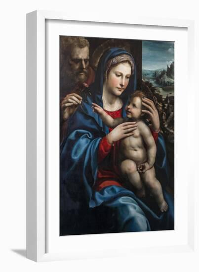 The Holy Family by Giovanni Antonio Bazzi Sodoma-Giovanni Antonio Bazzi Sodoma-Framed Giclee Print