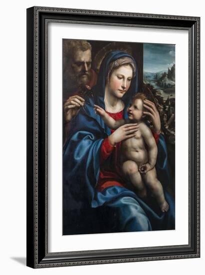 The Holy Family by Giovanni Antonio Bazzi Sodoma-Giovanni Antonio Bazzi Sodoma-Framed Giclee Print