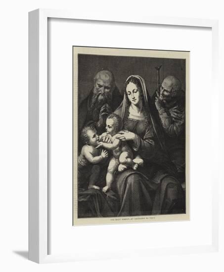 The Holy Family, by Leonardo Da Vinci-Charles Maurand-Framed Giclee Print