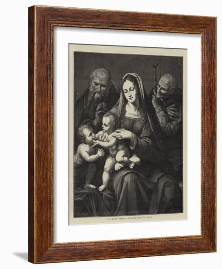 The Holy Family, by Leonardo Da Vinci-Charles Maurand-Framed Giclee Print