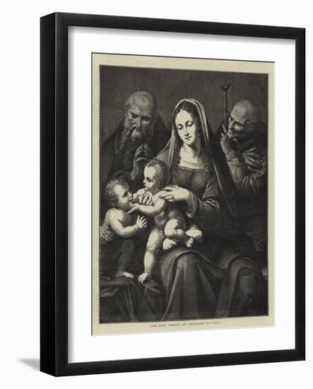 The Holy Family, by Leonardo Da Vinci-Charles Maurand-Framed Giclee Print