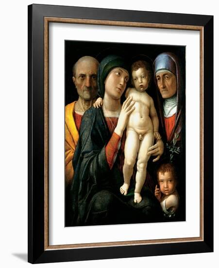 The Holy Family, C. 1495-Andrea Mantegna-Framed Giclee Print