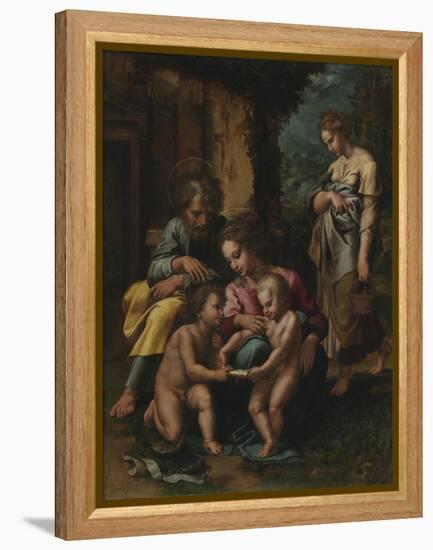 The Holy Family, c.1520-23-Giulio Romano-Framed Premier Image Canvas
