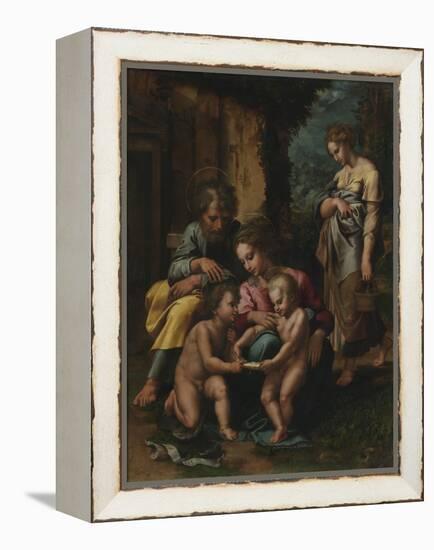 The Holy Family, c.1520-23-Giulio Romano-Framed Premier Image Canvas