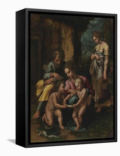 The Holy Family, c.1520-23-Giulio Romano-Framed Premier Image Canvas