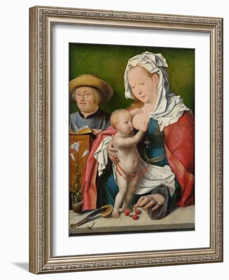 The Holy Family, C. 1520-Joos Van Cleve-Framed Giclee Print