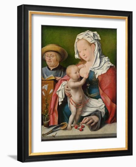 The Holy Family, C. 1520-Joos Van Cleve-Framed Giclee Print