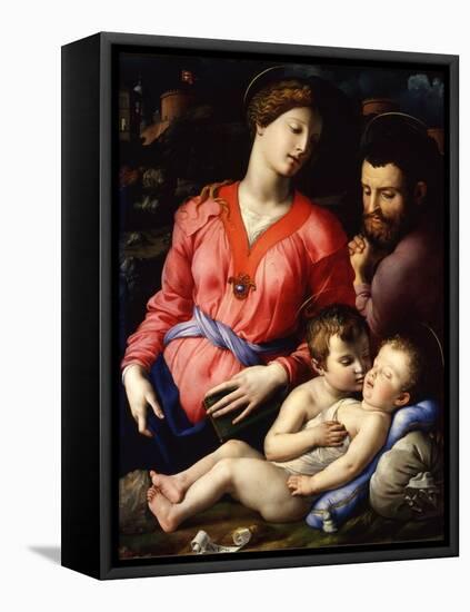 The Holy Family, C.1540-Agnolo Bronzino-Framed Premier Image Canvas