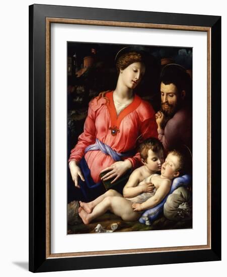 The Holy Family, C.1540-Agnolo Bronzino-Framed Giclee Print