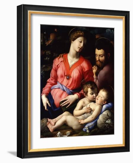 The Holy Family, C.1540-Agnolo Bronzino-Framed Giclee Print
